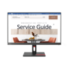 LENOVO S24i-30-20 23.8" Monitor, IPS panel ,1920 x 1080, Input connectors-VGA+HDMI 1.4 ,Cables