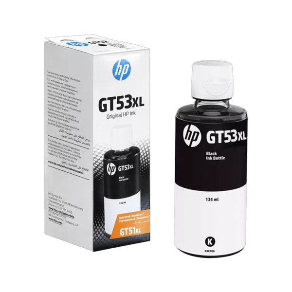 HP GT53 135ml Black Original Ink Bottle 6000 pages pour HP INK TANK 615 515 – Image 2