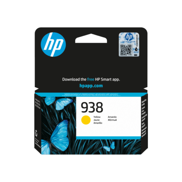 HP 938 Yellow Original Ink Cartridge 800 Pages pour OJ Pro 9730 & 9130 3Mois