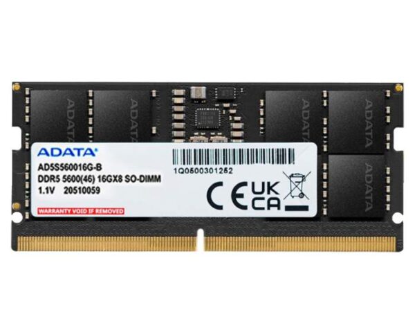 Barrette mémoire ADATA SO-DIMM 16GB DDR5-5600MHz - PC Portable