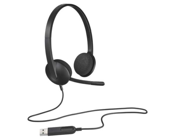 Casque Logitech H340 pour PC avec microphone anti-parasite - USB – Image 2