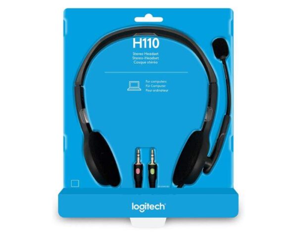 Casque stéréo Logitech H110 pour PC – Image 3