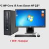 HP EliteDesk 800 Core i5-4570 I 8Go I 256Go I Ecran HP 22″ I WiFi [Remis à Neuf]