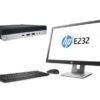 HP ProDesk 600 G4 Mini Core i5-8500T I 16Go DDR4 I 256Go SSD + HP 23″ E232 I WiFi [Remis à Neuf]