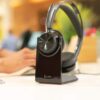 POLY Voyager Focus 2 Microsoft Teams Certified USB-C + Charging Stand – Image 5