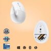 Souris sans fil ergonomique Logitech Lift jusqu'à 4000 DPI – Image 5
