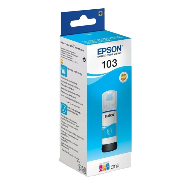 EPSON 112 EcoTank Pigment Cyan ink bottle – Image 2