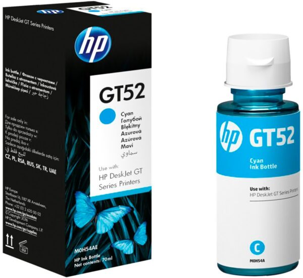 HP GT52 Cyan Original Ink Bottle