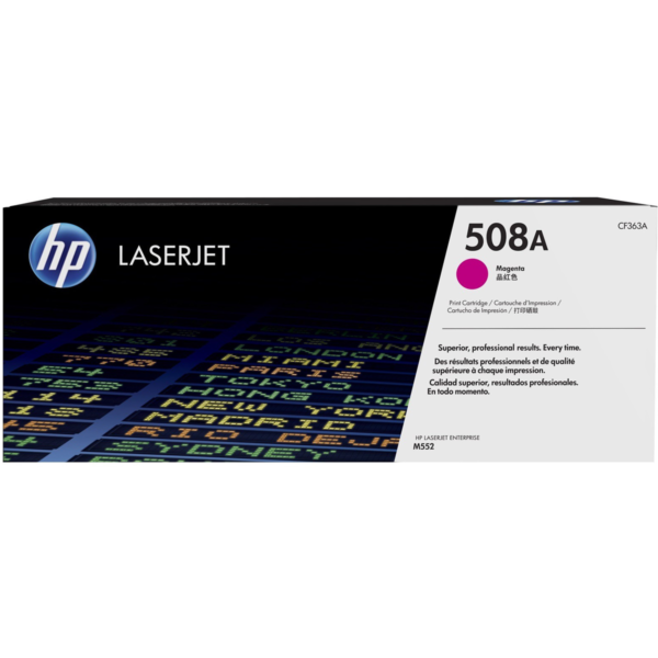 HP 508A Magenta Original LaserJet Toner CartridgeHP CLJ MFP M577/M552/M553 Magenta Crtg