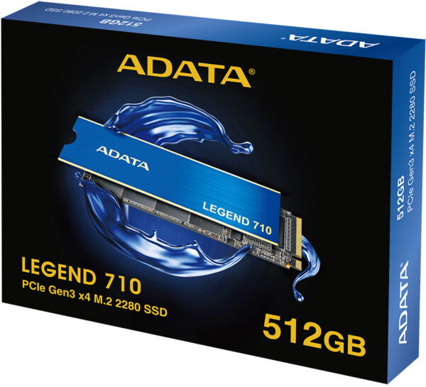Disque Dur interne SSD ADATA LEGEND 710 M.2 2280 PCIe Gen3 x4 NVMe 512Go, 1To