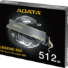 Disque Dur interne SSD ADATA LEGEND 850 PCIe Gen4 x4 M.2 2280 - 500 Go (ALEG-850-512GCS) – Image 3