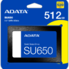 Disque Dur interne SSD ADATA SU650 SATA 2.5" 512 Go (ASU650SS-512GT-R)
