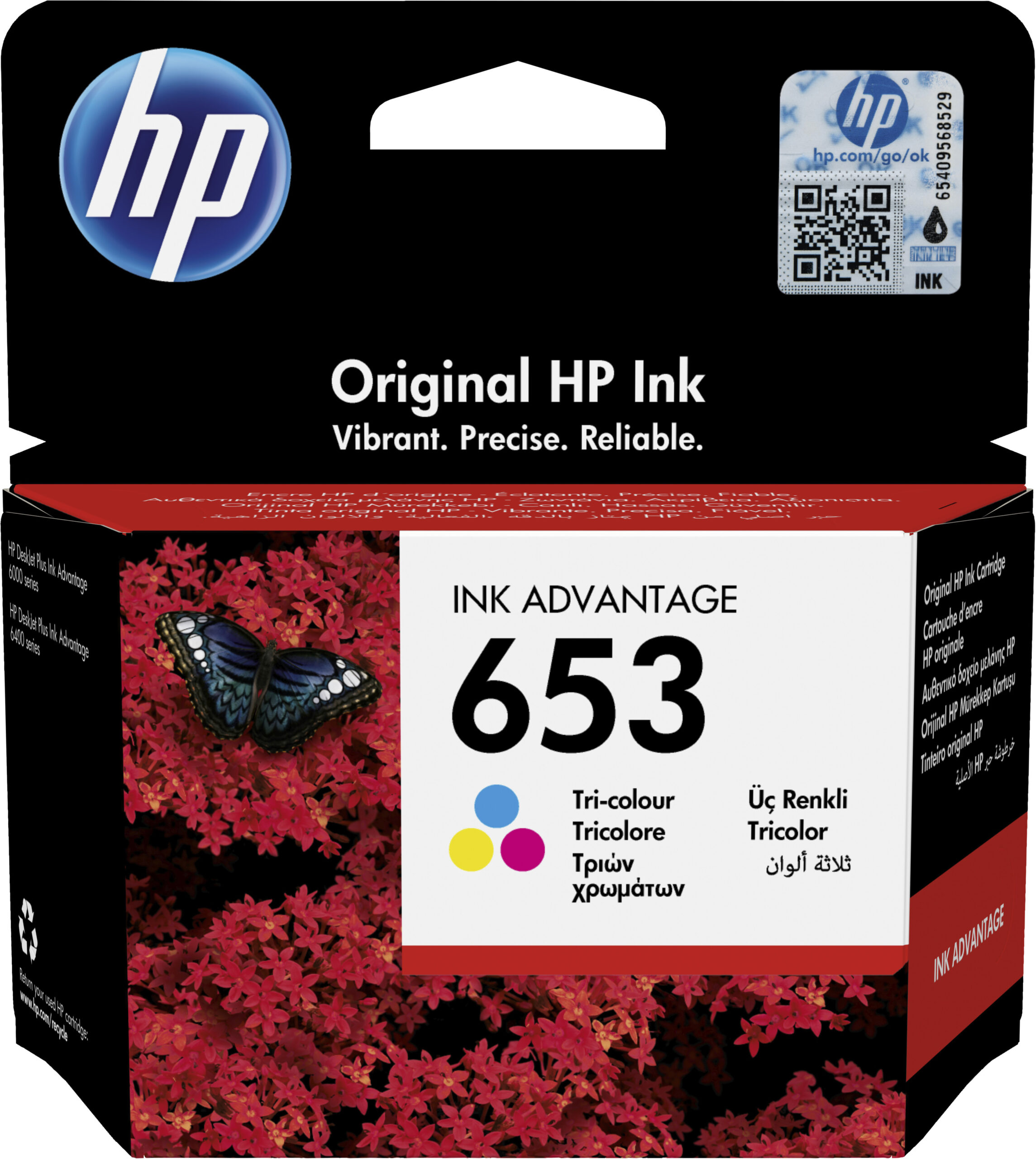 HP 653 Tri-color Original Ink Advantage Cartridge pour DJ IA 6075 6475 1 HP 653 Tri-color Original Ink Advantage Cartridge pour DJ IA 6075 6475