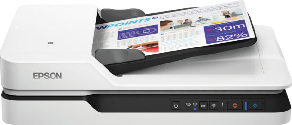 EPSON WorkForce DS-1660W, WiFi A4 , Recto Verso 25 ppm en Noir & Couleur , 10 ipm , 1200 dpi