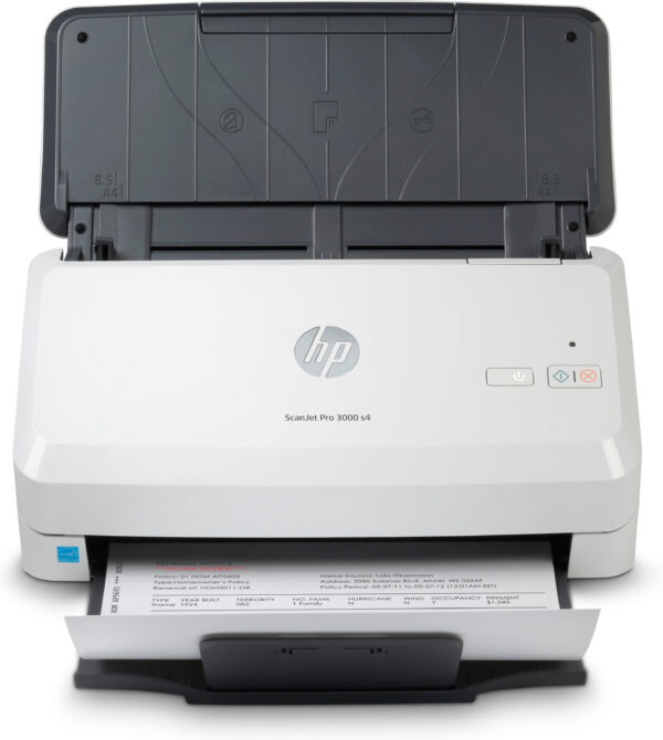 HP ScanJet Pro 3000 s4 Scanner à défilement 40ppm/80ipm,600x600 dpi, ADF 50 feuilles, 24/48 bit, 4