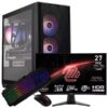 SETUP GAMER R7 5700X-RTX 3060 + 276CXF + GM100 + GK100