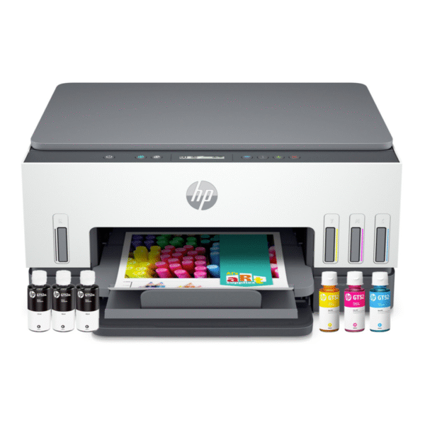 HP Smart Tank 670 All-in-One Printer MFP 3en1 Wifi Couleur A4 R/V 12 B&WPPM 7PPMCOL 12M