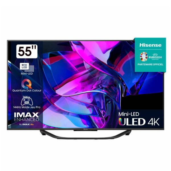 Téléviseur Hisense 55" Class U7 Series Mini-LED ULED 4K + Récepteur intégré
