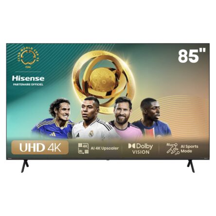 Téléviseur Hisense 85 » Smart UHD 4K 85A6N + Récepteur intégré