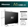 Téléviseur Hisense 85'' Smart UHD 4K 85A6N + Récepteur intégré – Image 2