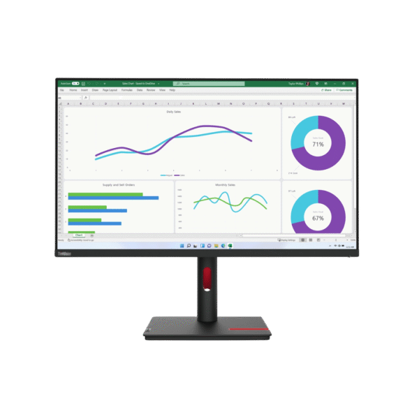 Écran Plat 32" Lenovo ThinkVision T32h-30 QHD